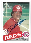 Pete Rose Autographed 1985 Topps Giant