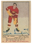 Ted Lindsay Autographed Replica Rookie Card