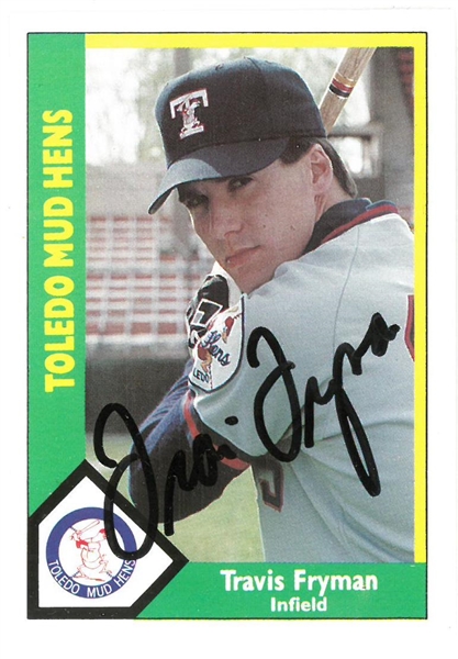 Travis Fryman Autographed Minor League Card