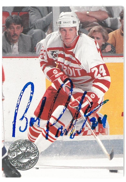 Bob Probert Autographed Pro Set Platinum Card
