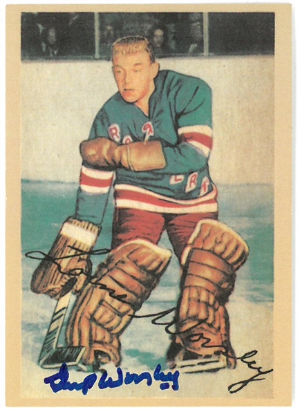 Gump Worsley Autographed Reprint Card