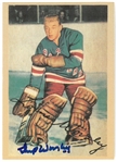 Gump Worsley Autographed Reprint Card