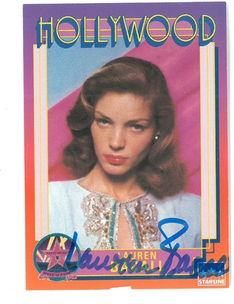 Lauren Bacall Autographed Trading Card