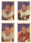Red Wings 1963/64 Parkhurst Card Lot of 4