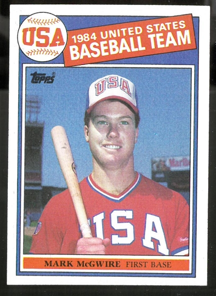 1985 Topps Mark McGwire Rookie Card