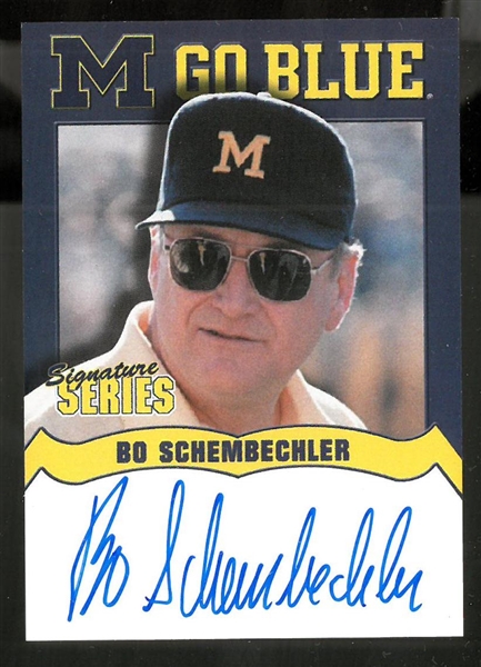 Bo Schembechler Autographed Trading Card