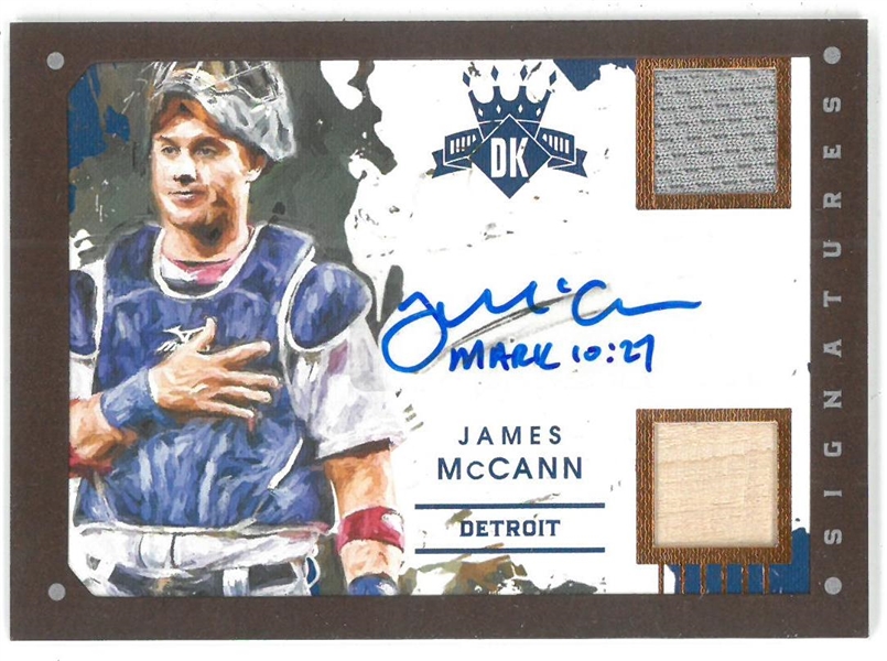 James McCann Autographed Jersey/Bat Card
