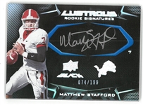Matthew Stafford Autographed Rookie Card /199