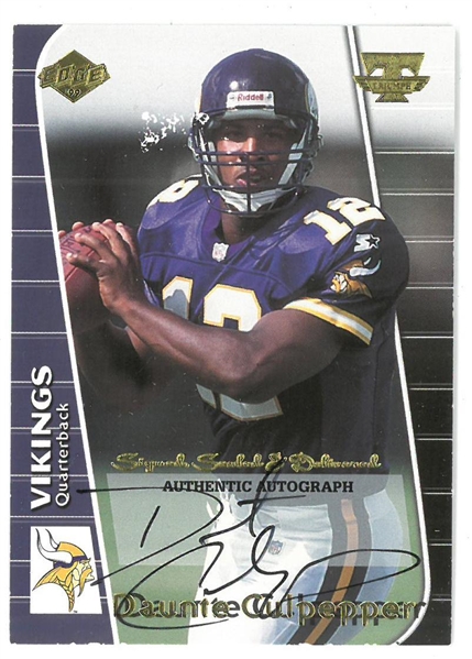 Daunte Culpepper Autographed Card