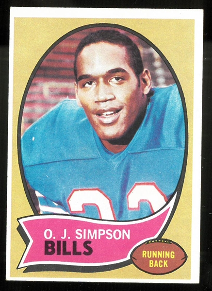 O.J. Simpson 1970 Topps Rookie Card