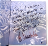 Bo Schembechler Signed & Personalized To Ted Lindsay Book