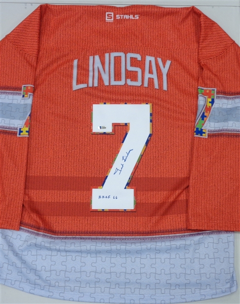 Ted Lindsay Autographed TL Foundation Commemorative Jersey