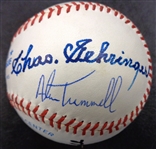 Detroit Tigers Hall of Famers Baseball Signed by 8