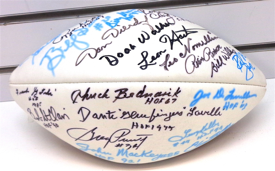 Football Hall of Famers Ball Signed by 29