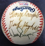 Tiger Stadium Final Game Ball Signed by 11 (7 Deceased)