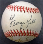 Tiger Stadium Final Game Ball Signed by 11 (7 Deceased)