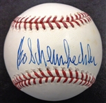 Bo Schembechler Autographed Baseball