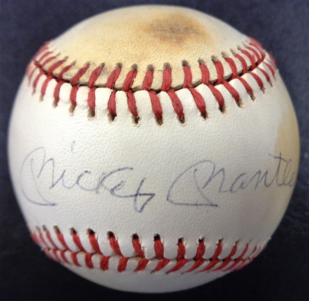 Lot Detail - Mickey Mantle Autographed AL Baseball