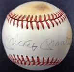 Mickey Mantle Autographed AL Baseball