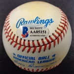 Mickey Mantle Autographed AL Baseball