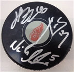 Zetterberg/Datsyuk/Lidstrom Autographed Red Wings Puck