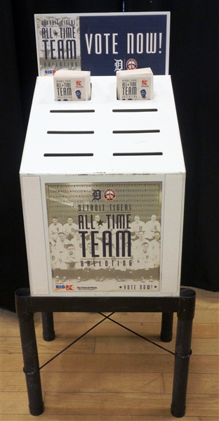 1999 Tiger Stadium "All Time Tiger Team" Ballot Box (Pick Up Only)