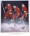 Production Line Autographed 16x20 Photo Howe/Lindsay/Abel