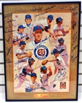 1984 Detroit Tigers 16x20 Team Signed Arby's Litho (28 Auto's)