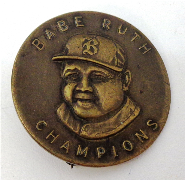 1935 Babe Ruth Boston Braves Quaker Oats Pin