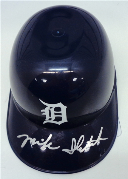 Mike Ilitch Autographed Mini Tigers Helmet