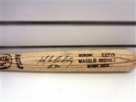 Magglio Ordonez Game Used Autographed Bat