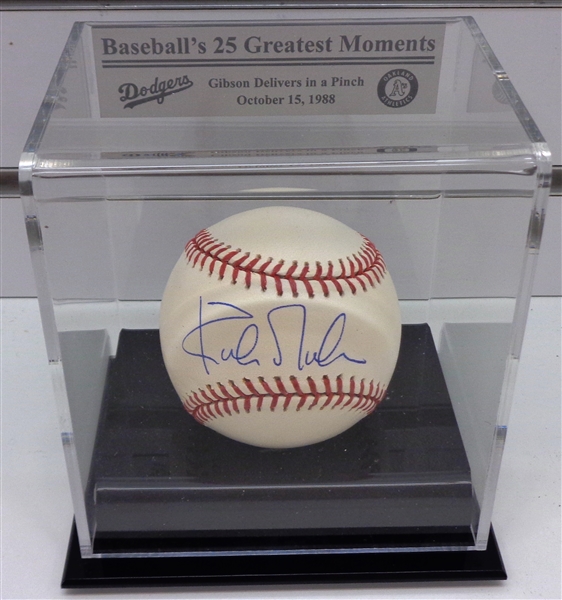 Kirk Gibson Autographed 1988 World Series Ball w/ Case