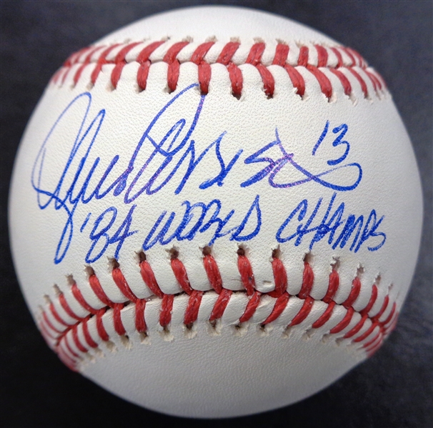 Lance Parrish Autographed Baseball w/ 84 World Champs