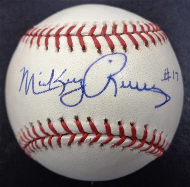 Mickey Rivers Autographed Baseball