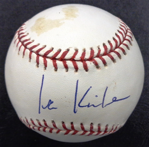 Ian Kinsler Autographed Baseball