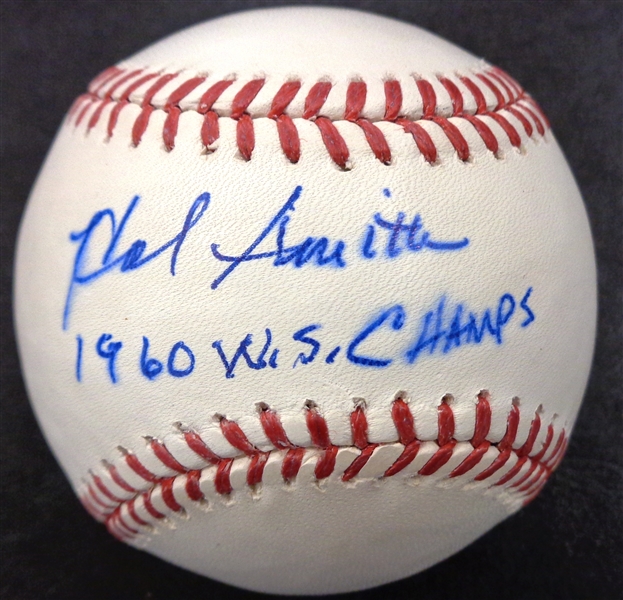 Hal Smith Autographed Baseball w 1960 WS Champs