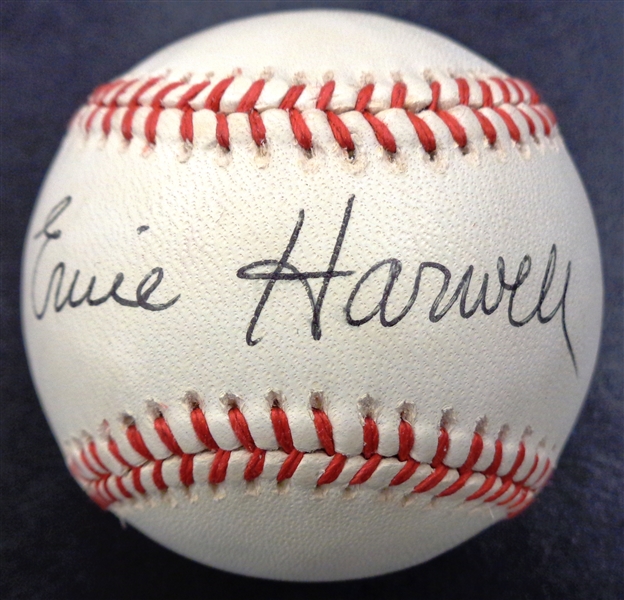 Ernie Harwell Autographed Baseball