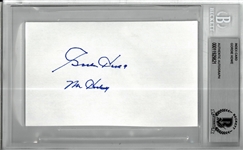 Gordie Howe Autographed 3x5 Index Card