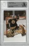 Gerry Cheevers Autographed 2.5x3.5 Photo