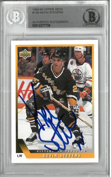 Kevin Stevens Autographed 1993/94 Upper Deck