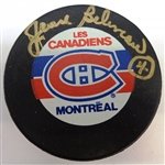 Jean Beliveau Autographed Canadiens Puck