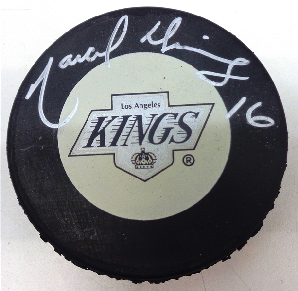 Marcel Dionne Autographed Kings Puck
