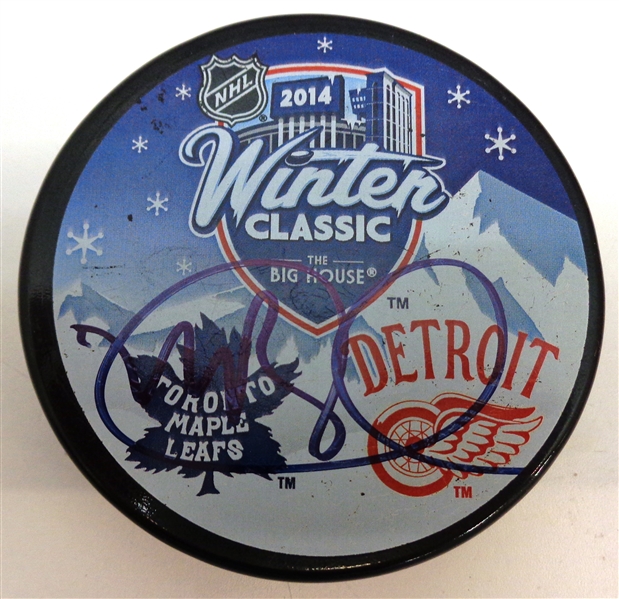 Mike Babcock Autographed Winter Classic Puck