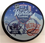 Mike Babcock Autographed Winter Classic Puck