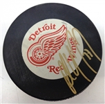 Paul Coffey Autographed Red Wings Puck