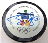 Brian Rafalski Autographed Olympic Puck