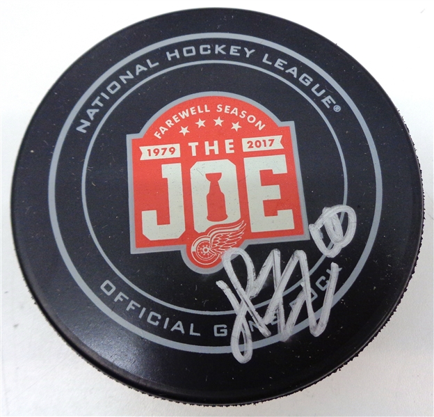 Henrik Zetterberg Autographed Farewell to the Joe Puck