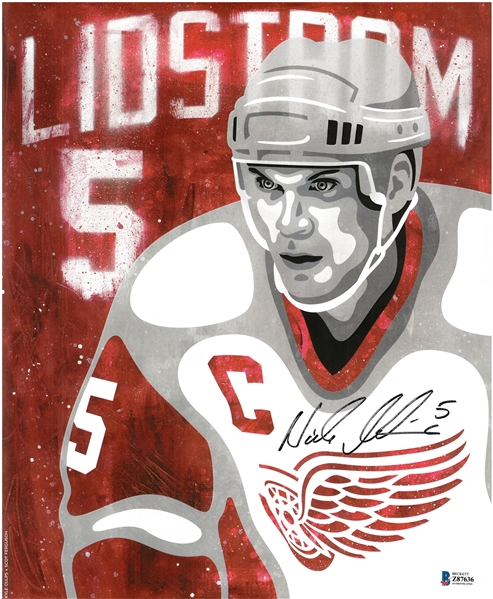 Nick Lidstrom Autographed 11x14 SGA