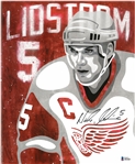 Nick Lidstrom Autographed 11x14 SGA