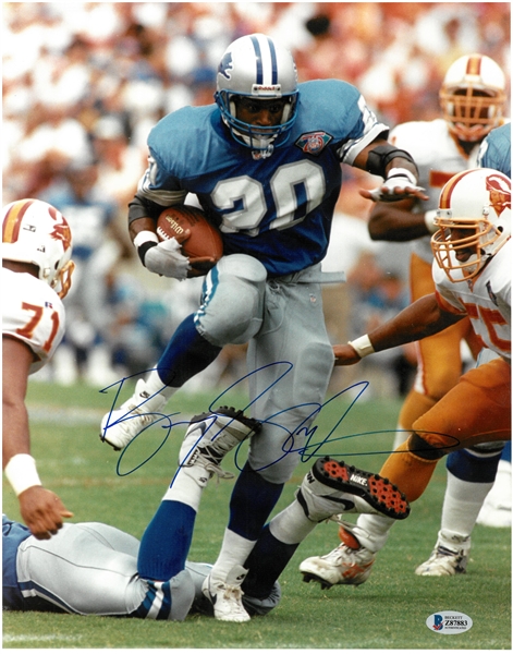 Barry Sanders Autographed 11x14 Photo